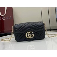 GUCCI GG Marmont mini shoulder bag 841290 black 2025