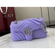 GUCCI GG Marmont small shoulder bag 837280 lilac 2025