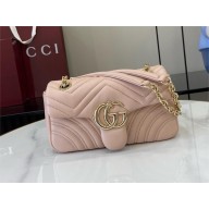 GUCCI GG Marmont small shoulder bag 837280 pale pink 2025