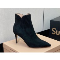 Gianvito Rossi Heel 8.5cm ankle boots in suede leather black 2023