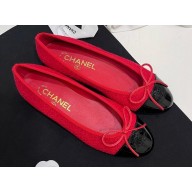 Chanel tweed Ballet flats black/red 2024