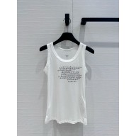 dior Dioramour Embroidered Tank Top white 2024