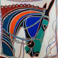 Hermes Cashmere Silk Scarf 140x140cm 27 2022