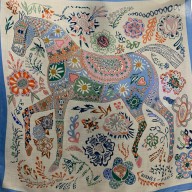 Hermes Cashmere Silk Scarf 140x140cm 09 2022