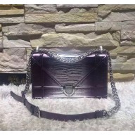 DIOR "DIORAMA" BAG SHADED PURPLE CALFSKIN