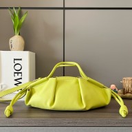 LOEWE Small Paseo bag in shiny nappa calfskin lemon yellow 2024