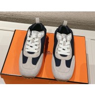 Hermes women/men sneakers suede 04 2025