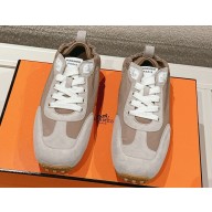 Hermes women/men sneakers suede 03 2025