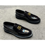 Dolce & Gabbana men's loafers calfskin black 2024