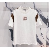 LOEWE T-shirt in cotton brown/white 2025