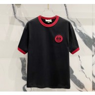 Gucci Cotton jersey T-shirt with embroidery 756596 black 2025