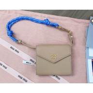 Miu Miu Leather shoulder wallet 5DN014 nude pink 2024