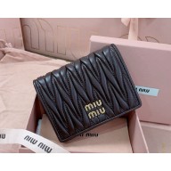 Miu Miu Small matelassé nappa leather wallet 5MV204 Briarwood 2024