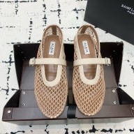 Alaia BALLET FLATS IN FISHNET nude 2023