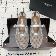 Alaia BALLET FLATS IN FISHNET silver 2023