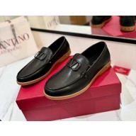 Valentino men's Garavani Leisure Flows Slip-On Loafers in black 2024