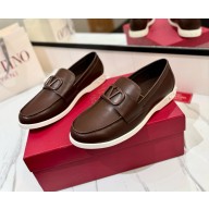Valentino men's Garavani Leisure Flows Slip-On Loafers in coffee 2024