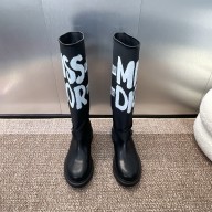 DIOR black calfskin d major boot 2024