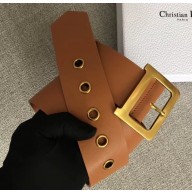 Dior Width 5cm Diorquake Belt Brown In Calfskin With D Buckle 2018