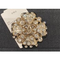 CHANEL Metal CC CRYSTAL BROOCH 02 2024