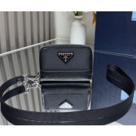 Prada Re-Nylon and Saffiano leather Pouch 2MR039 black 2024