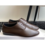 The Row women's Awar leather lace-up brown 2024