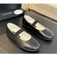 Chanel Mary Janes Lambskin G46200 Black 2024