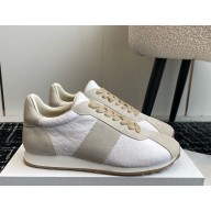 The Row  Women's Mica Sneakers beige in cashmere and nylon 2024