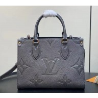 Louis Vuitton  OnTheGo PM bag Embossed grained cowhide leather M12886 Gun metal 1115-2024