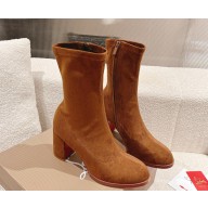 Christian Louboutin Stretchadoxa 70mm suede calfskin Boots brown 1115-2024