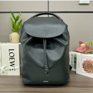 LOEWE Flamenco backpack in shiny supple calfskin black 2024
