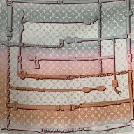 louis vuitton Monogram Confidential Square 70 m77634 GREY