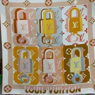 louis vuitton Unlocked Square 90 BEIGE m77657