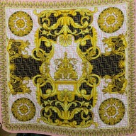 fendi Fendace multicolour silk foulard pink