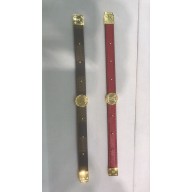 louis vuitton circle reversible bracelet red/Damier Ebene