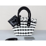 Balenciaga Bistro XXS Basket With Strap Shoulder Bag White/Black 2022
