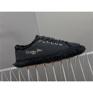 Dior black Fringed Cotton Canvas D-Blaze Sneaker 2024