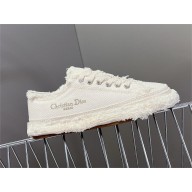 Dior Ecru Fringed Cotton Canvas D-Blaze Sneaker 2024
