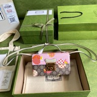 Gucci Les Pommes mini padlock bag pink 652683