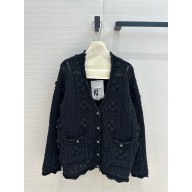 CHANEL BLACK COTTON Cardigan P78713 2025
