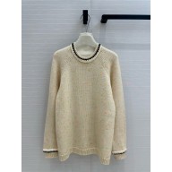 CHANEL WHITE & Multicolor Wool & Cashmere PULLOVER P78373 2025