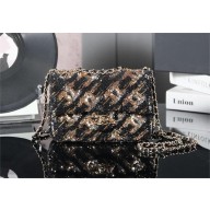 CHANEL CC LOGO SEQUINS MINI  FLAP BAG 2024