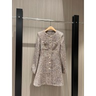 CHANEL MULTICOLOR TWEED LONG COAT 2024