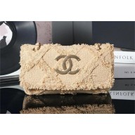 CHANEL VINTAGE RAFFIA CLUTCH BEIGE 2024