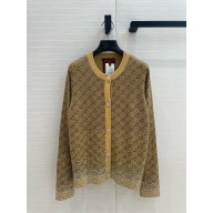 GUCCI Crystals Embroidered Wool GG Jacquard Cardigan 2024