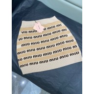miu miu Wool skirt beige 2023