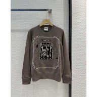 Hermes cashmere sweater gray 2023 fall