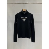 prada Superfine wool turtleneck sweater black 2023