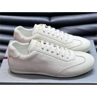 Prada leather sneakers 2EG430 WHITE 2024