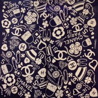Chanel Square silk Scarf 90x90cm 03 2019